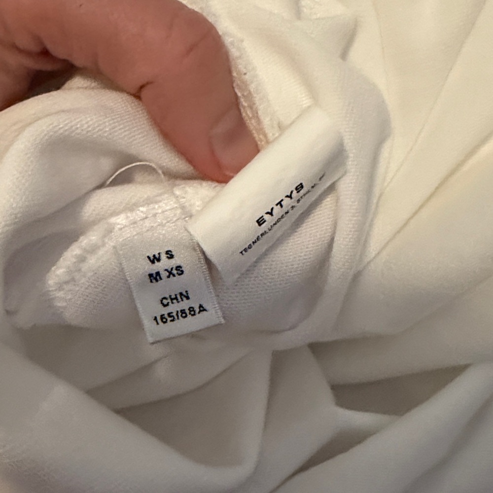 Women’s White Long Sleeve Shirt with Graphic Text - Picture 7 of 7